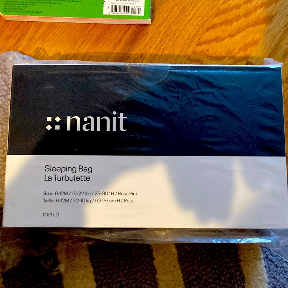 Nanit Sleeping bag Rose Pink Size 6-12 months Brand new in box